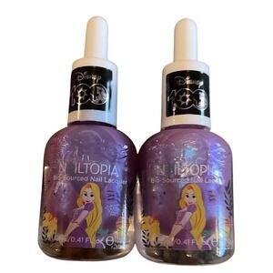 Nailtopia Nail Color, Disney Princess Collection, Rapunzel Purple Set Of 2 New